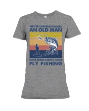 never-vintage-fly-fishing-oldman Premium Fit Ladies Tee tile