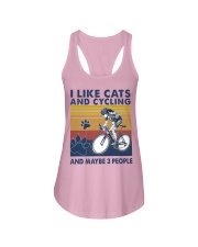 Cycling Like Cats Ladies Flowy Tank tile