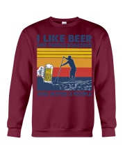 paddle boarding like beer Crewneck Sweatshirt tile