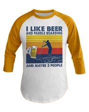 paddle boarding like beer Baseball Tee tile