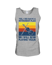 Violin Retirement Plan Unisex Tank tile