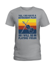 Violin Retirement Plan Ladies T-Shirt tile