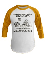 dog and kart racing Baseball Tee tile