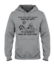 dog and kart racing Hooded Sweatshirt front
