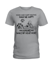 dog and kart racing Ladies T-Shirt tile