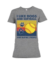 i-like-softball Premium Fit Ladies Tee tile