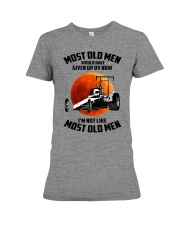 most old men drag racing Premium Fit Ladies Tee tile