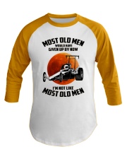 most old men drag racing Baseball Tee tile