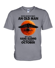 hang gliding olm 10 V-Neck T-Shirt tile