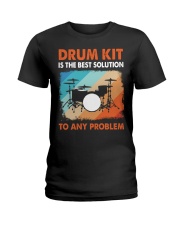 drum kit best solution Ladies T-Shirt tile
