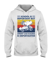 sprint-car-racing-school is important Hooded Sweatshirt tile