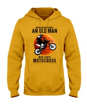 motocross old man Hooded Sweatshirt tile