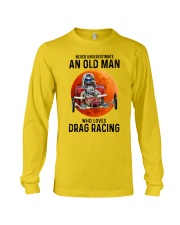 drag racing old man Long Sleeve Tee tile