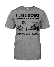 like dogs drag racing Premium Fit Mens Tee tile
