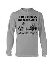 like dogs drag racing Long Sleeve Tee tile