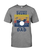 Drums my favorite call me dad Premium Fit Mens Tee tile