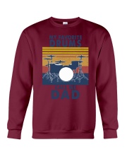 Drums my favorite call me dad Crewneck Sweatshirt tile