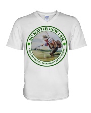 no-matter-fly-fishing V-Neck T-Shirt tile