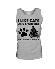 like cats sportbike Unisex Tank tile