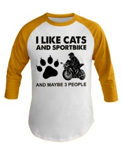 like cats sportbike Baseball Tee tile