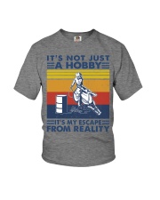 Barrel-racing-just-hobby Youth T-Shirt tile