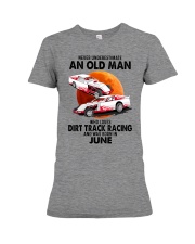 dirt track racing olm 06 Premium Fit Ladies Tee tile