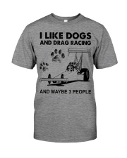 I LIKE DOGS DRAG RACING Premium Fit Mens Tee tile
