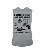 I LIKE DOGS DRAG RACING Sleeveless Tee tile