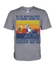 beer-involeves harness-racing V-Neck T-Shirt tile