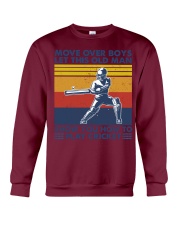 move-over-boys-oldman play-cricket Crewneck Sweatshirt tile