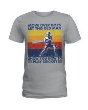 move-over-boys-oldman play-cricket Ladies T-Shirt tile