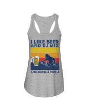 dj mix like beer Ladies Flowy Tank tile