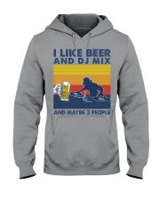 dj mix like beer Hooded Sweatshirt tile