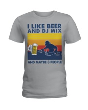 dj mix like beer Ladies T-Shirt tile
