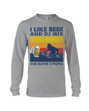 dj mix like beer Long Sleeve Tee tile