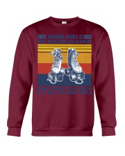 roller-skating-some-girl Crewneck Sweatshirt tile
