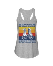 roller-skating-some-girl Ladies Flowy Tank tile