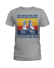 roller-skating-some-girl Ladies T-Shirt tile