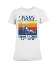drag racing therapy Premium Fit Ladies Tee tile