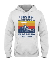 drag racing therapy Hooded Sweatshirt front