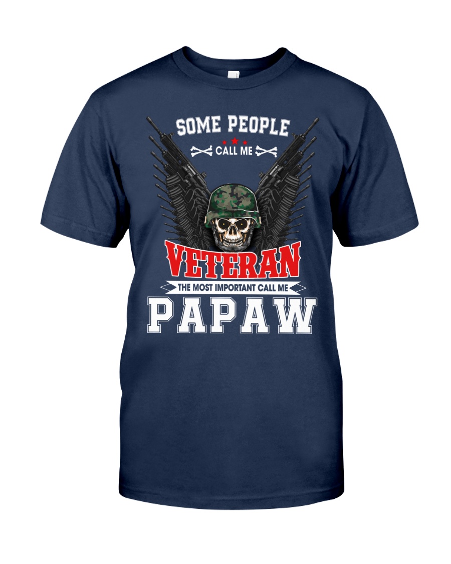 Call Me Veteran - Papaw Classic T-Shirt