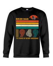 BIKER DAD 1949 - 70 Years old Crewneck Sweatshirt thumbnail