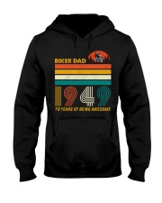 BIKER DAD 1949 - 70 Years old Hooded Sweatshirt thumbnail