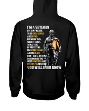 I Am A Veteran It's In My Nature Hooded Sweatshirt thumbnail
