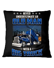 Truck Clothes - Never underestimate an old man Square Pillowcase thumbnail