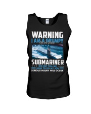 Warning I Am A Grumpy Submariner Unisex Tank tile