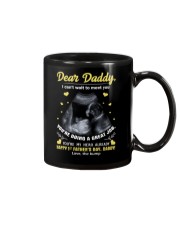 Dear Daddy I Can't Wait To Meet You Mug tile