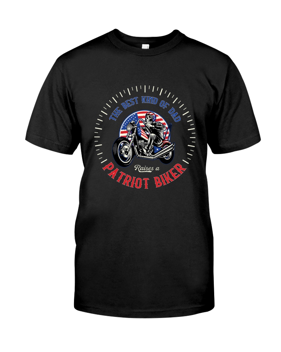 Patriot Biker Dad White Speedometer Classic T-Shirt