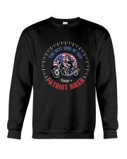 Patriot Biker Dad White Speedometer Crewneck Sweatshirt thumbnail