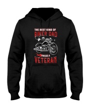 THE BEST KIND OF BIKER DAD RAISES A VETERAN Hooded Sweatshirt thumbnail